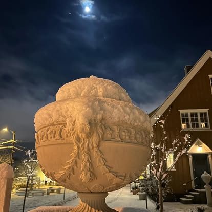 Utsyn over visningshagen til Legegaarden på Greåker