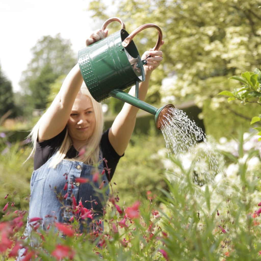 Dame heller vann fra 4,5l vannkanne